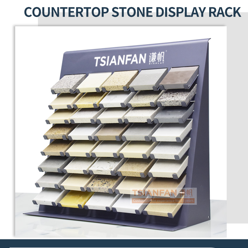 Ceramic tile stone countertop display frame Stone Tablet Rack