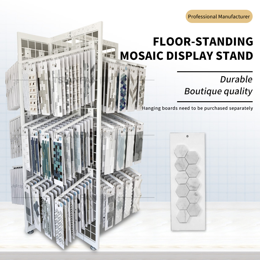Wholesale Metal Ceramic Tile Stone sample handling display rack For Showroom