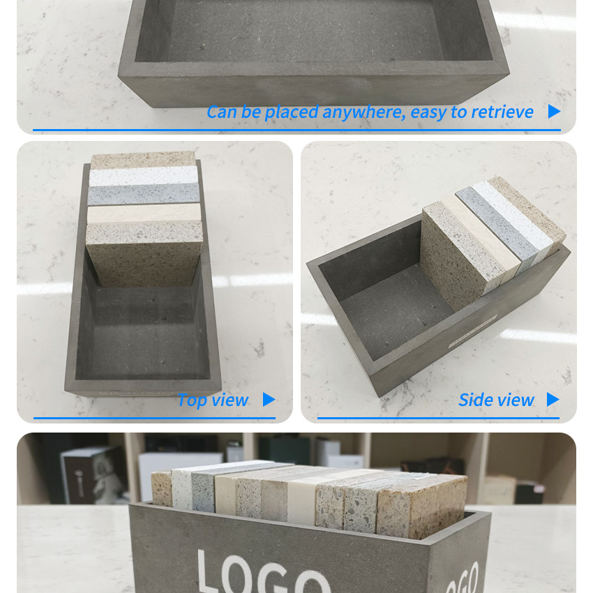High Quality Ceramic Marble Packaging Boxes Display rack Granite Quartz Portable Wooden Case