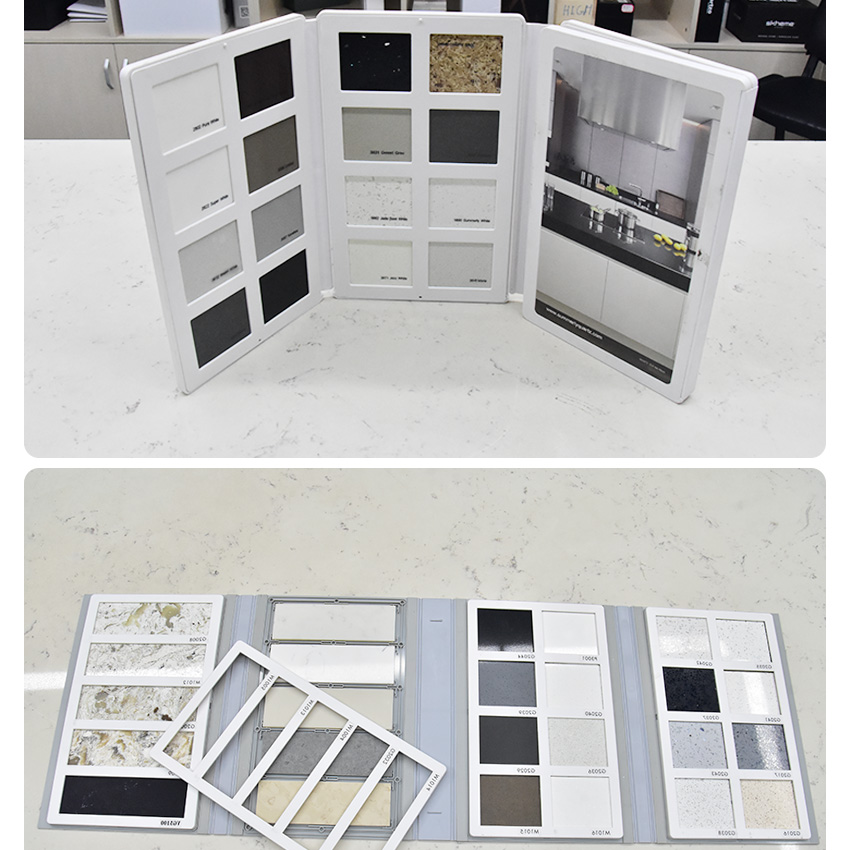 Quartz mosaic marble stone tile sample display book Folder Panel Packing
