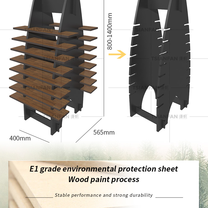 Hot Sale Steel Custom Hardwood Type Wooden Floors Tile Display Rack