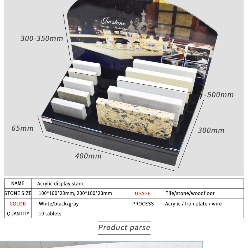 High Quality Sample Granite Marble Stone Tile Display Stand Rack TM033-2