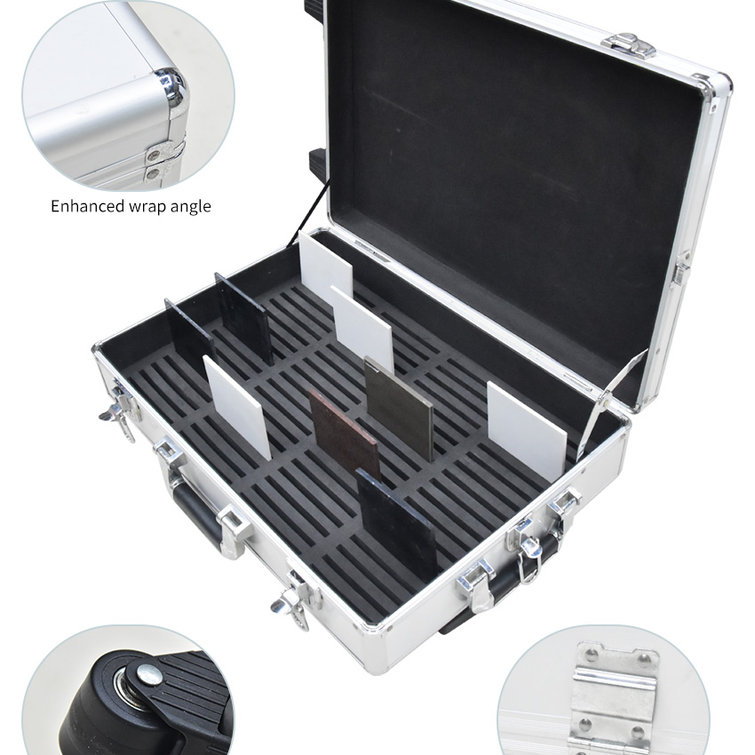 Marble Quartz PackagingTile Display Suitcase Case With Wheel