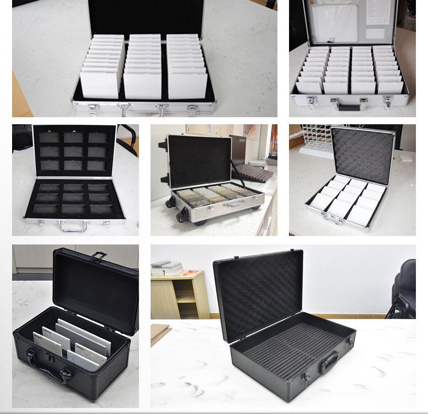 Marble Quartz Case Carry Suitcase Factory Custom Ceramic Tile Display Aluminum Case