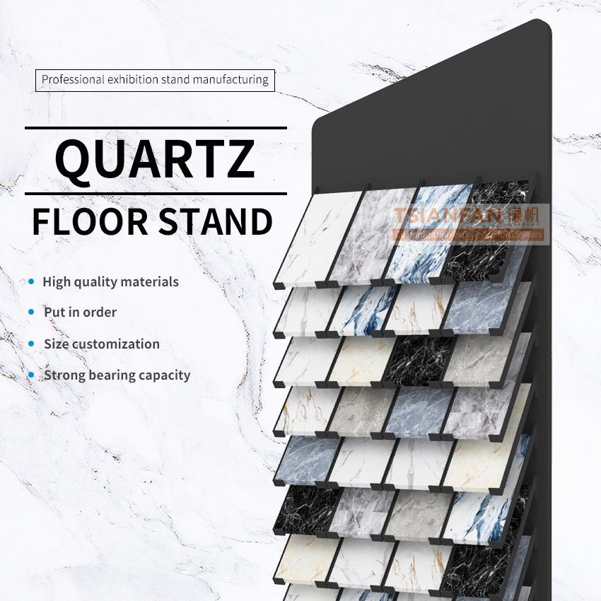 marble quartz granite samples tile slate stones display stand display frame