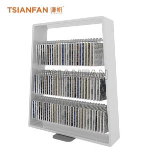 Fashion custom mosaic hanging display rack trapezoidal display cabinet-ML044