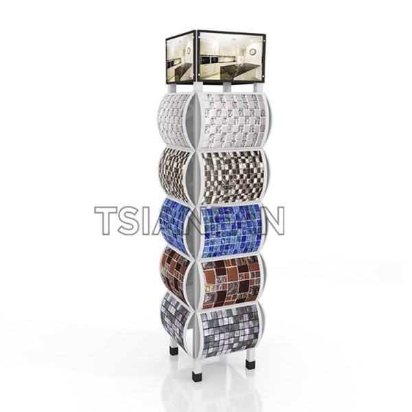 Mosaic tile waterfall type stereo display stand-ML067