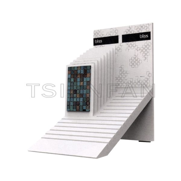 mosaic sample countertop display rack made in china-mt924