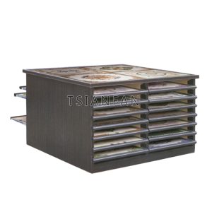 Factory Customize Mosaic tile stone sample drawer display rack Marble Granite Cabinet MC1003