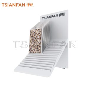 mosaic sample countertop waterfall display rack made in china-mt924