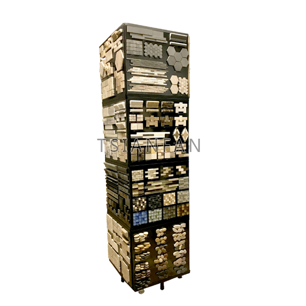 Factory Customized Mosaic tile marble mosaic stone stand Tower Showroom ML103