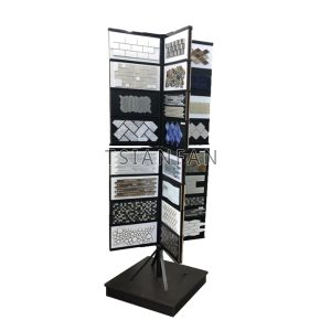 Mosaic tile rotating display frame Marble GraniteTile Flooring Display Stand MZ1004