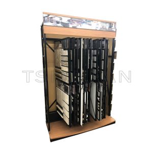 Factory custom flip mosaic metal sample display rack-MF015