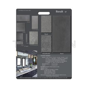  Tablero de cerámica de mármol Mango de panel Tableros de muestra de piedra PF005-3