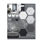 Showroom Design Custom hexagonal tile Marble display mdf board PF005-54