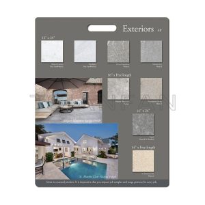 High quality Mdf board basketweave tile stone sample display board PF005-66