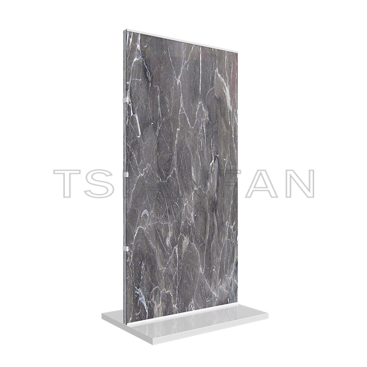Marble stone glass large plate upright flooring rack Display stand SD2022