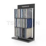 Custom Quartz Stone Vertical Floor Display Rack-SG001