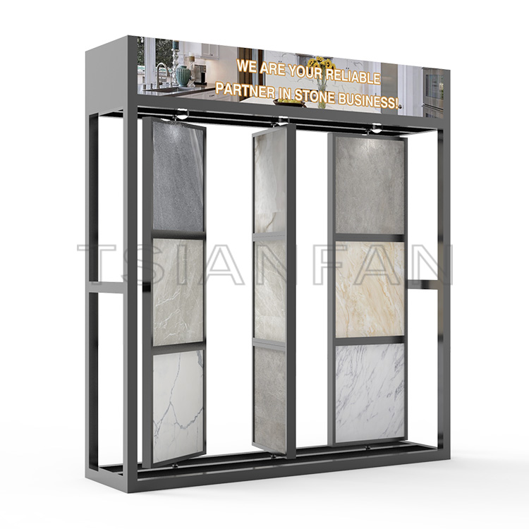 2023 design exhibition hall marble countertops  rotating display stand-SG006