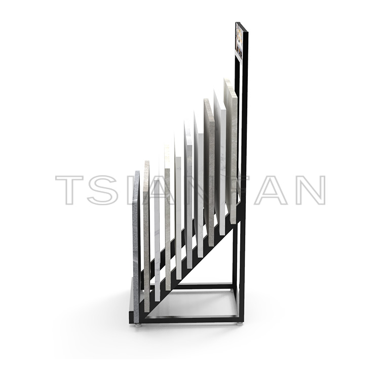 New design calacatta quartz upright display rack-SG801