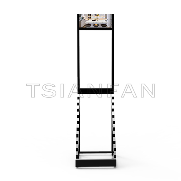 New design calacatta quartz upright display rack-SG801