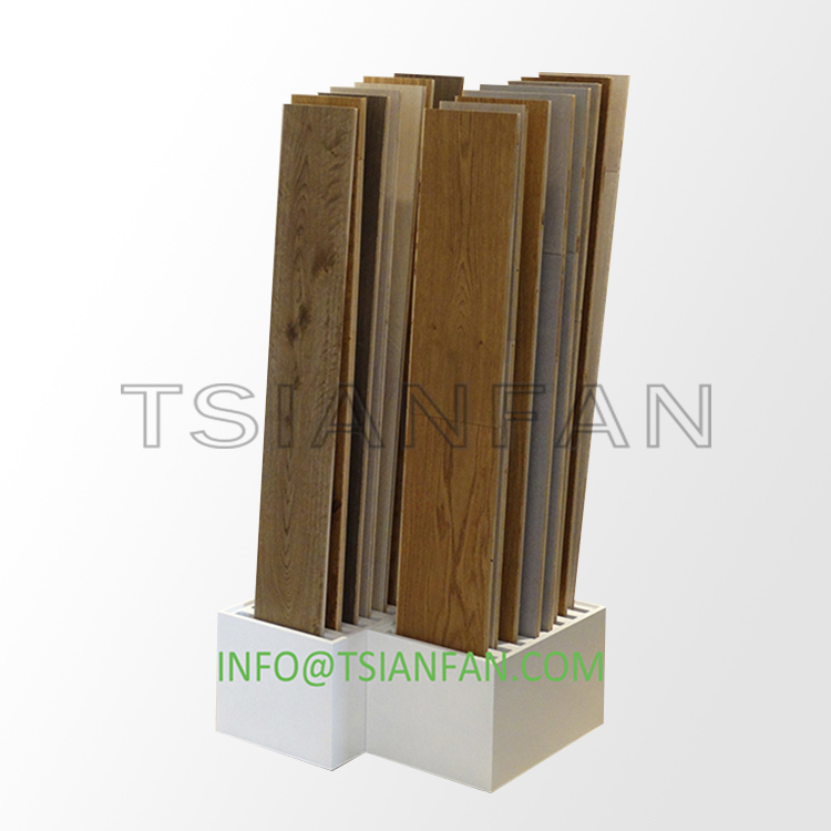 Solid wood floor wooden hand panel display rack-WE203