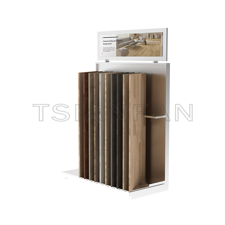 Hardwood floor wood Display Floor rack flooring tiles display Stand-WE2037
