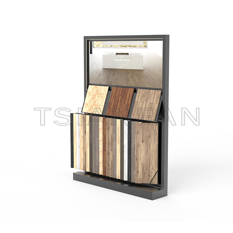 Hardwood Floor stand page turning combination Display rack-WF3011