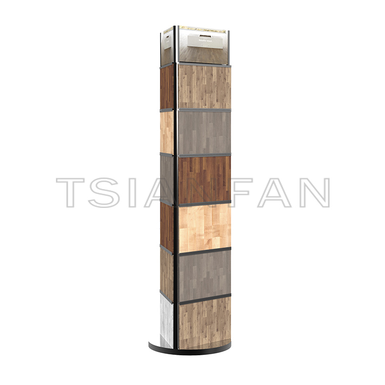 Customize rotating rack Hardwood floor Wall Slab show rack-WL6013