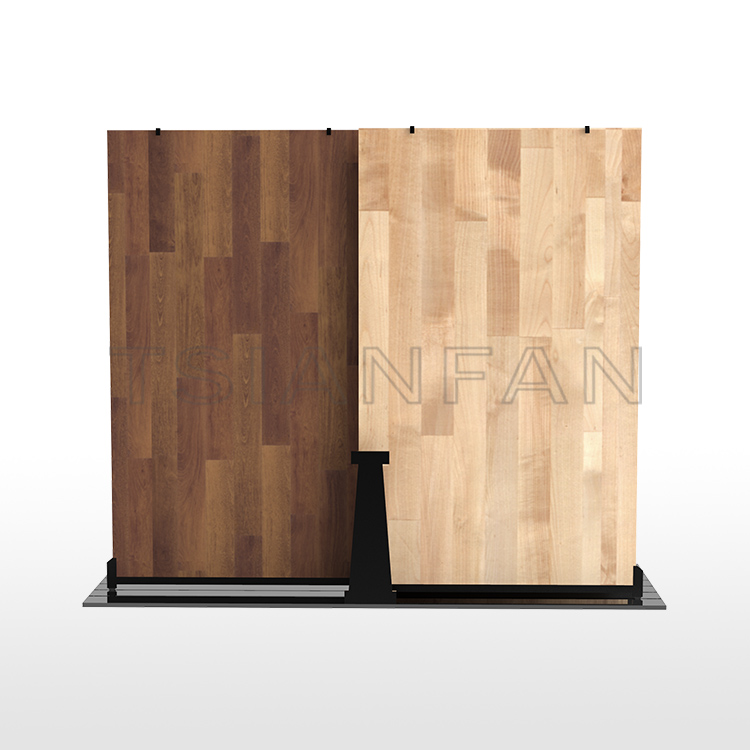 Showroom High quality Customize push-pull panels Hardwood floor display  combination-WT4009
