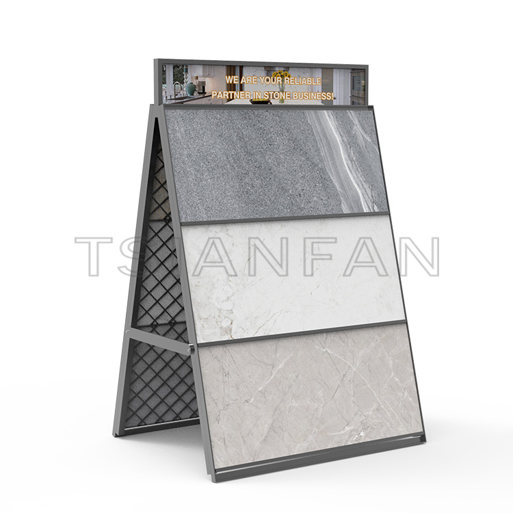 Wholesale Quartz Stone Floor Metal Display Stand Factory Outlet-SG902