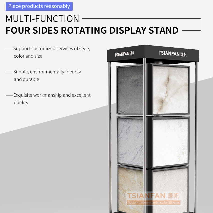 Wholesale rotatable display for quartz stone sample display cabinet-SG1012