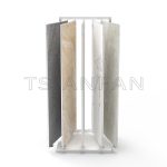 Turning Page Metal Marble Quartz Stone Sample Floor Display -SG1008
