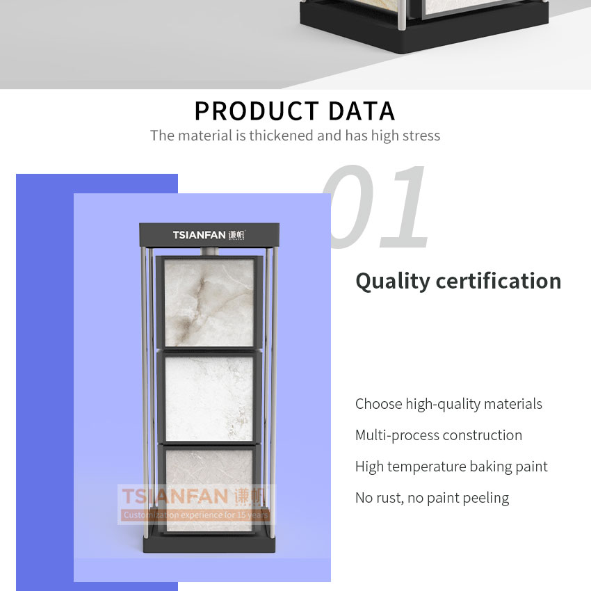 Wholesale rotatable display for quartz stone sample display cabinet-SG1012