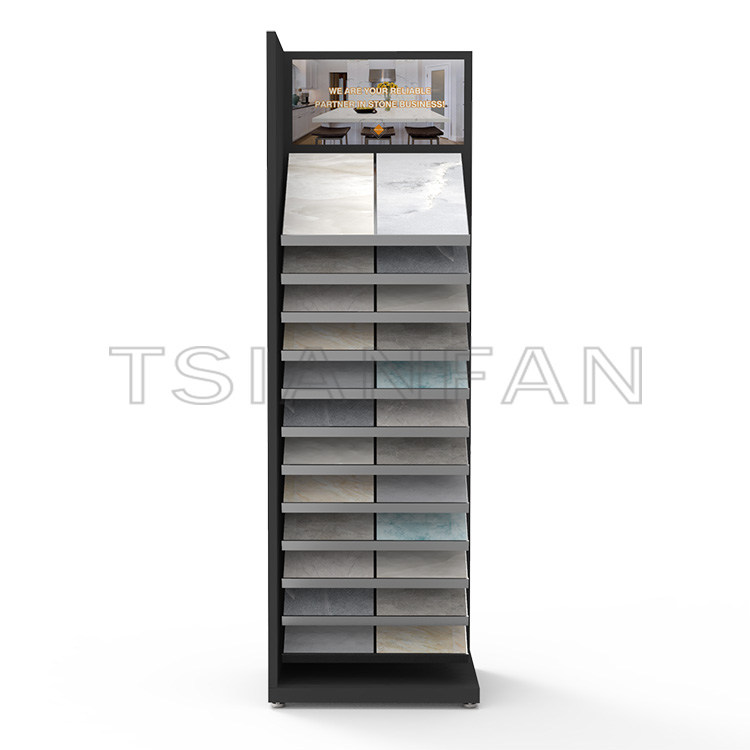 Exhibition hall Artificial Stone Sample Display Rack Online Shopping -SG1020