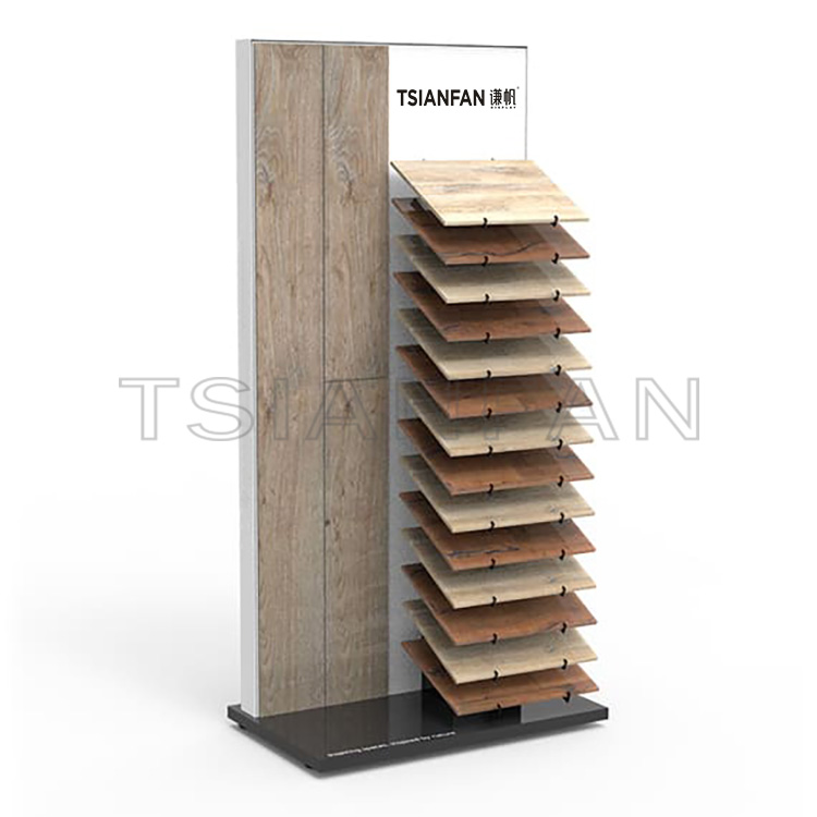 wood floor display rack