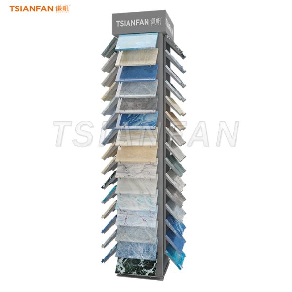 floor quartz stone display racks