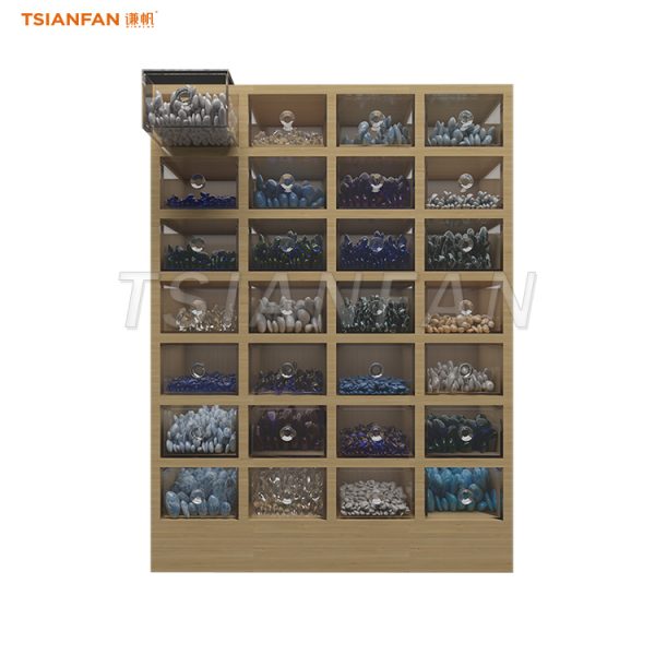 pebble stone display racks