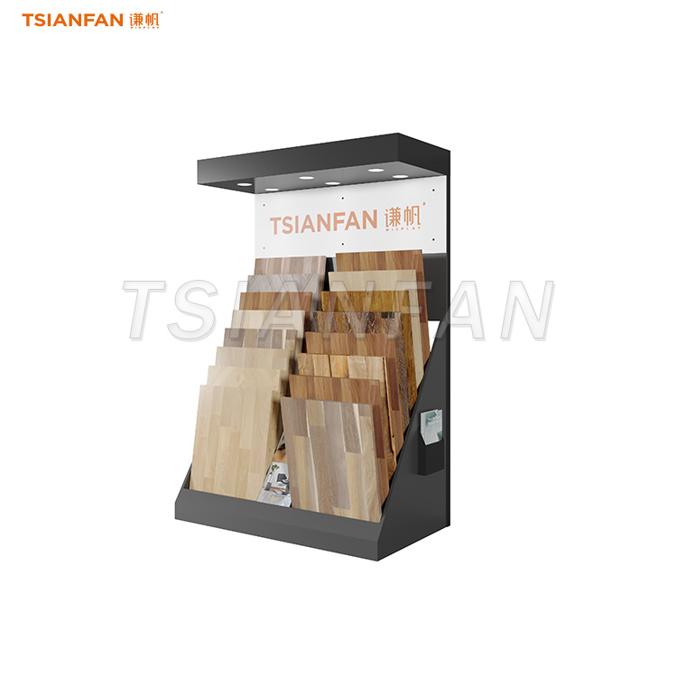 High quality wood panel display tower-E050