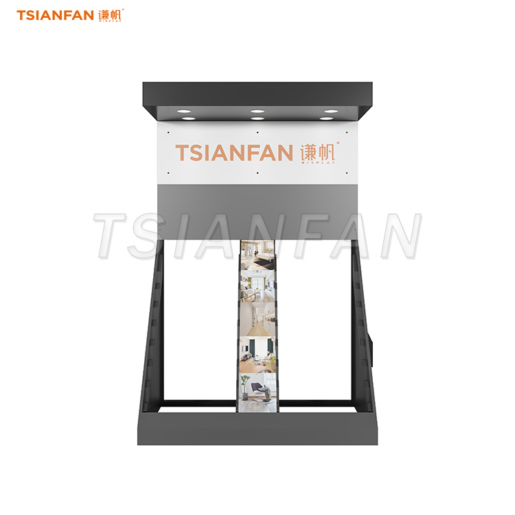 High quality wood panel display tower-E050
