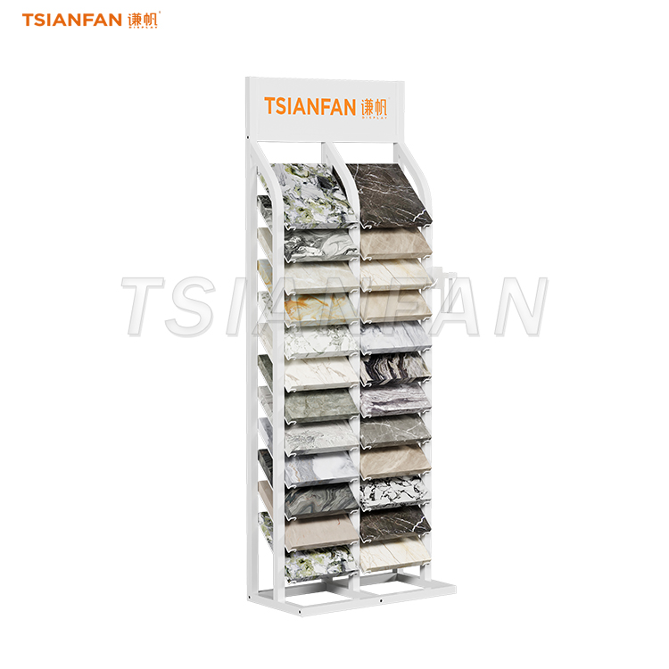 Two-rows granite stone floor stand