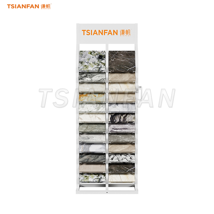 Two-rows granite stone floor stand