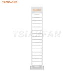 white floor display rack