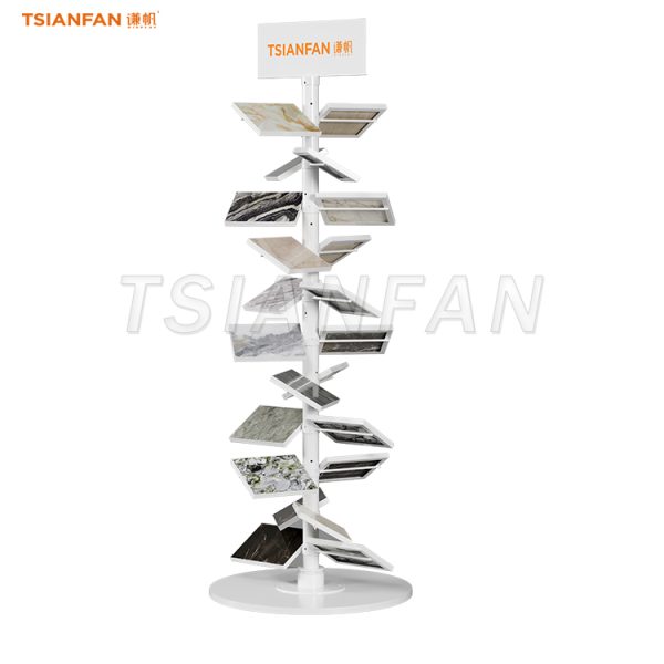 white granite floor stand
