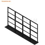 black combination stone rack