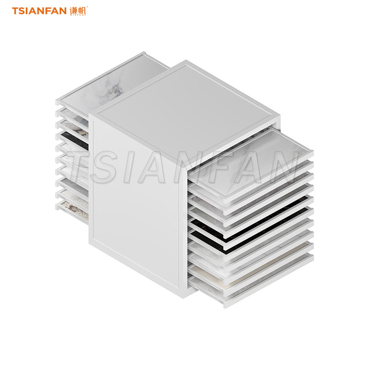 porcelain tiles display drawers