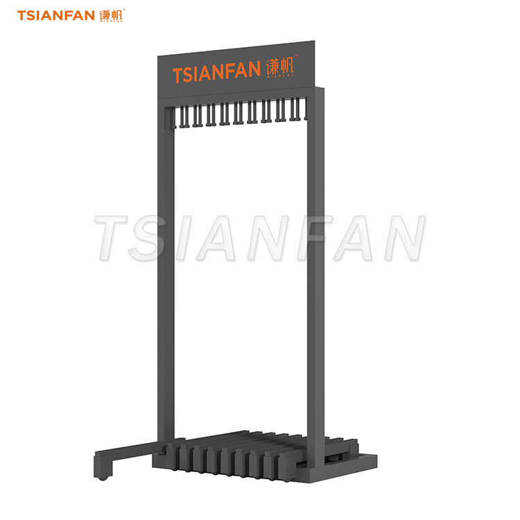 slab stone push pull display stand