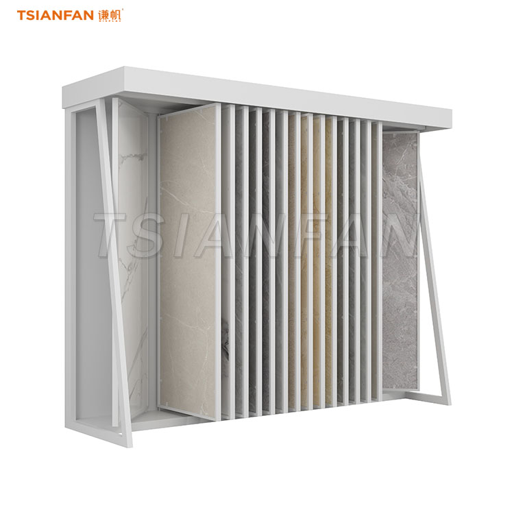 granite sample display rack